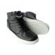 Black leather school shoes for boy's 27-40 EU size